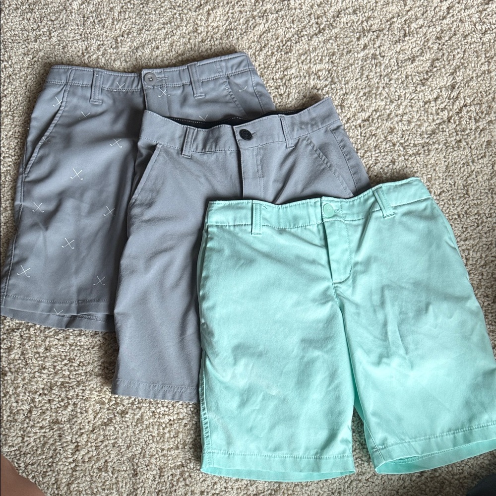 Under Armour Kids Shorts - Gray and Mint